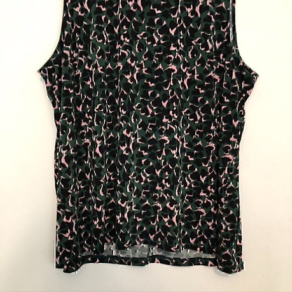 41 HAWTHORN STITCH FIX Plus Size Baneberry Crew Neck Knit Top Heart Leopard Tank - Picture 5 of 12